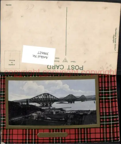 398627,Scotland Forth Bridge and Hope View Auslegerbrücke Brücke Passepartout