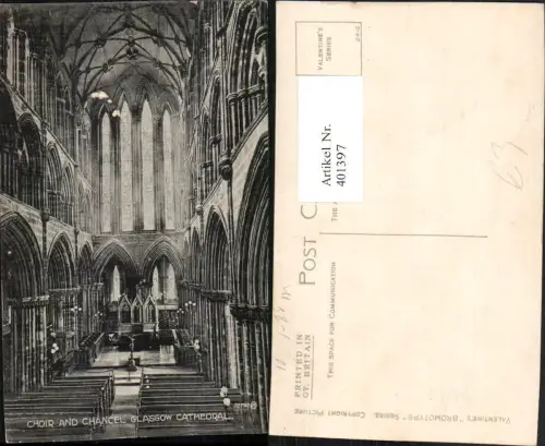 401397,Scotland Glasgow Cathedral Choir and Chancel Kirche Innenansicht