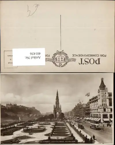 401456,Scotland Edinburgh Princes Street Park Scott Monument Burg