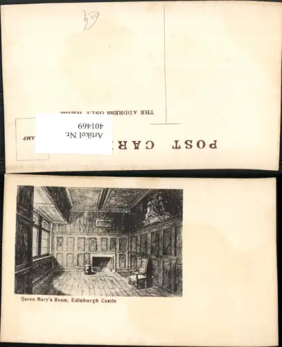 401469,Scotland Edinburgh Castle Queen Marys Room Innenansicht