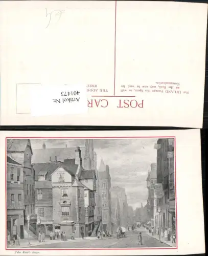 401473,Künstler AK Charles F. Allbon Scotland Edinburgh John Knoxs House Straßenansicht