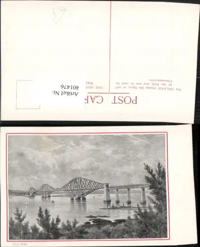 401476,Künstler AK Charles F. Allbon Scotland Forth Bridge Brücke
