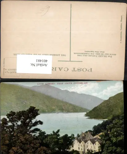 401481,Scotland Loch Lomond from above Inversnaid See