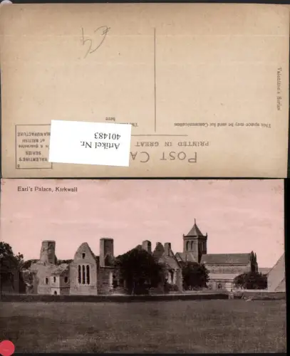 401483,Scotland Kirkwall Earls Palace Burgruine Kirche