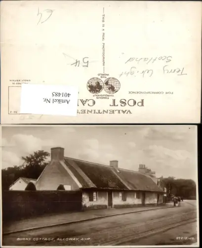 401485,Scotland Ayr Alloway Burns Cottage Haus