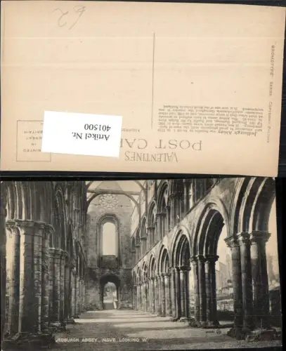 401500,Scotland Jedburgh Abbey Nave Abtei Ruine Säulen