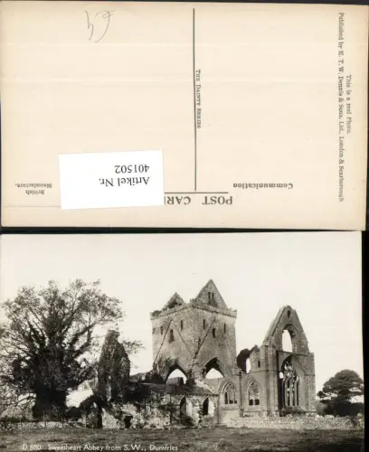 401502,Scotland Dumfries Sweetheart Abbey Abtei Ruine