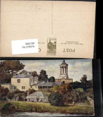 401508,Künstler AK Warren Williams Scotland Ayr Burns Monument