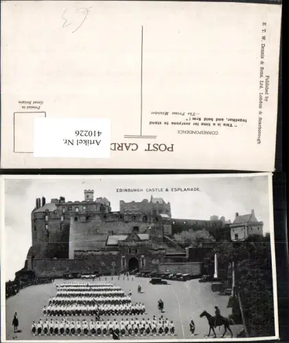 410226,Scotland Edinburgh Castle and Esplanade Burg