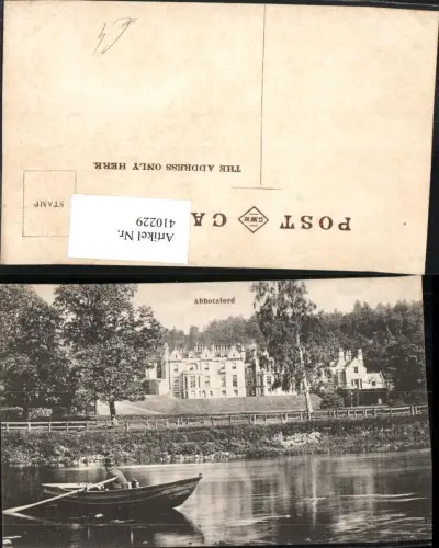 410229,Scotland Abbotsford Haus Gebäude Ruderboot Boot