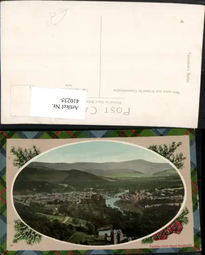 410235,Scotland Peebles from above Neidpath Totale Passepartout