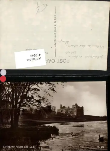 410240,Scotland Linlithgow Palace and Loch Schloss Schwäne