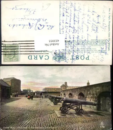 433955,Scotland Edinburgh Castle Fore Wall Battery Kanonen