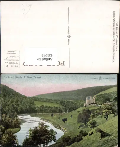 433962,Scotland Neidpath Castle and River Tweed Burg Fluss