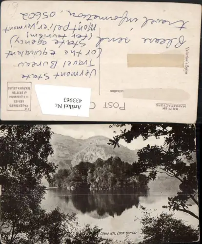 433963,Scotland Loch Katrine Ellens Isle See Insel