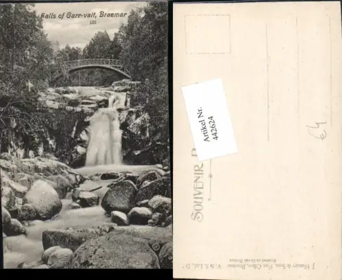 442624,Scotland Braemar Falls of Garr-valt Wasserfall Brücke