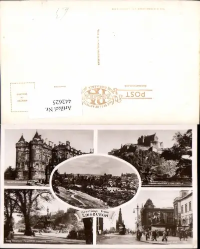 442625,Scotland Edinburgh Teilansicht Princes Street Ross Fountain Palace Mehrbildkarte