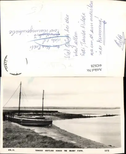 442628,Scotland Solway Firth Gewässer Ufer Boot