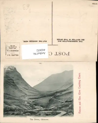 442652,Scotland Glencoe Drive Straße Bergkulisse