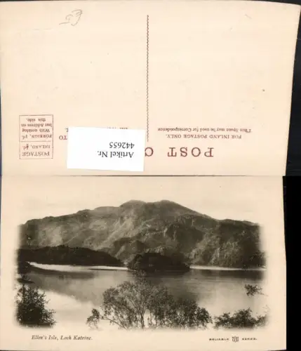 442655,Scotland Loch Katrine Ellens Isle See Bergkulisse
