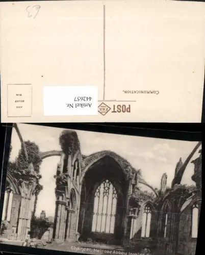 442657,Scotland Melrose Abbey Chancel Abtei Ruine