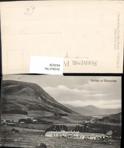442658,Scotland Spittal of Glenshee Gebäude Bergkulisse