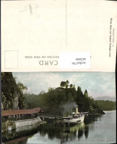 442666,Scotland Trossachs Pier and S.S. Sir Walter Scott Dampfer