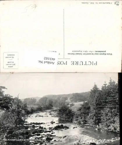 443102,Scotland River Cairn at Stepford Fluss Landschaft