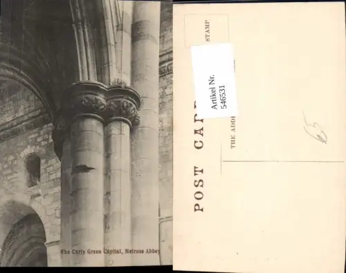 546531,Scotland Melrose Abbey Curly Green Capital