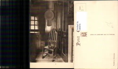 585978,John Knox Study John Knox House Stuhl Interieur Edinburgh Schottland