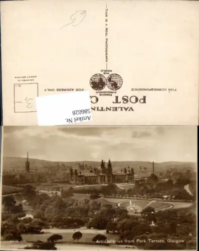 586028,Art Galleries from Park Terrace Glasgow Schottland