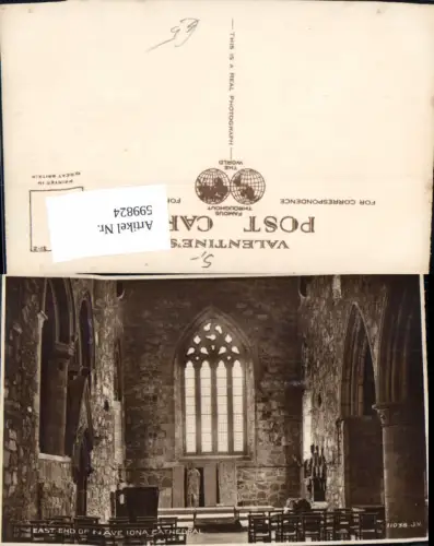 599824,Iona East End of Nave Iona Cathedral Kirche Innen Great Britain