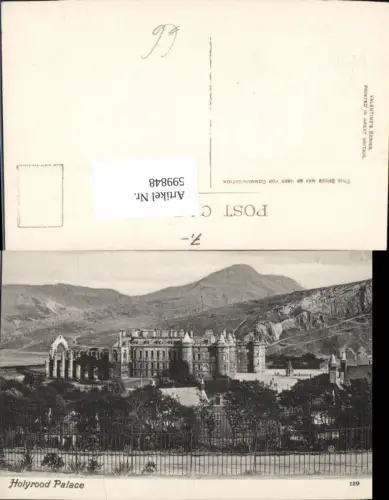 599848,Edinburgh Holyrood Palace Great Britain