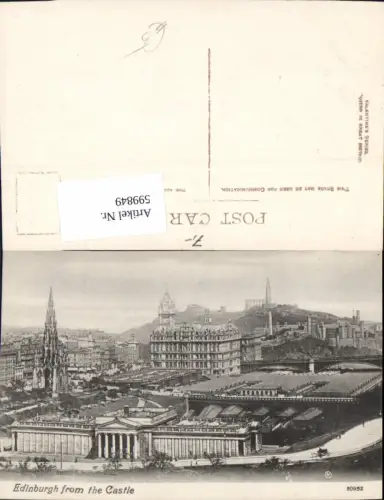 599849,Edinburgh form the Castle Great Britain