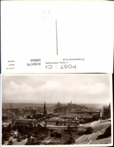 599856,Edinburgh form the Castle Great Britain