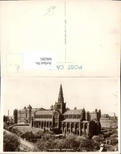 606295,Foto Ak Glasgow Cathedral Kathedrale Great Britain