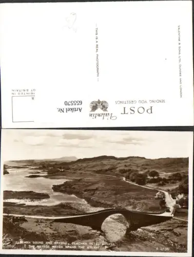 655570,Foto Ak Argyll Clachan Seil Clachan Sound and Bridge Argyll and Bute
