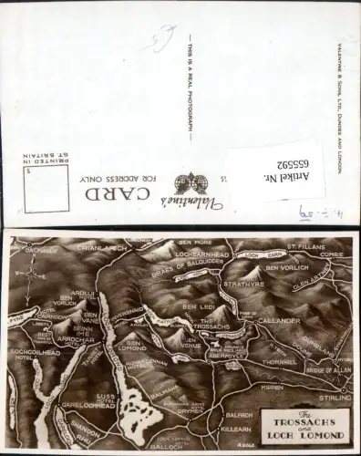 655592,Lagekarte The Trossachs and Loch Lomond