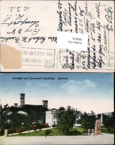 390034,Great Britain Overseas Bermuda Cenotaph and Government Buildings
