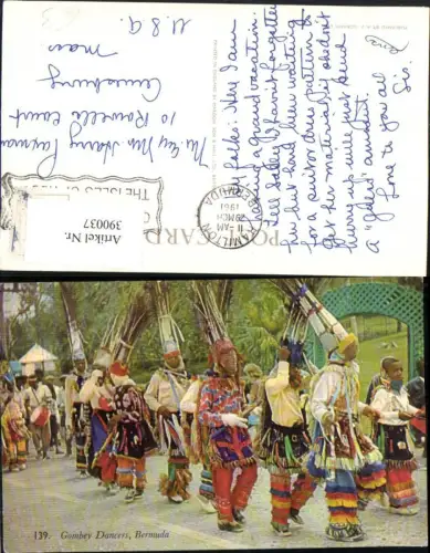 390037,Great Britain Overseas Bermuda Gombey Dancers Tänzer Tanz