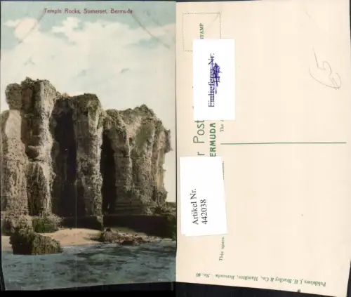 442038,British Overseas Bermuda Somerset Temple Rocks Küste Klippe