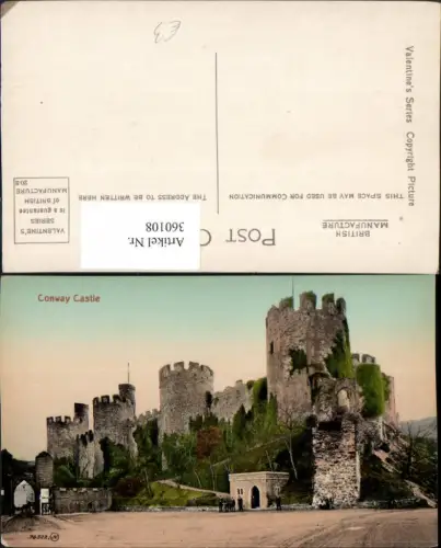 360108,Wales Conway Castle Burg Türme