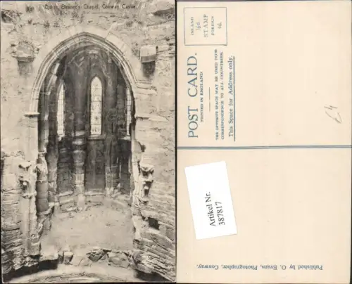 387817,Great Britain Wales Conway Conwy Castle Burg Queen Eleanors Chapel Kapelle