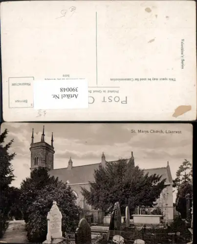 390048,Great Britain Wales Conwy Llanrwst St. Marys Church Kirche Friedhof