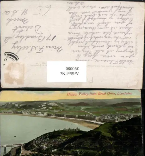 390080,Great Britain Wales Llandudno Happy Valley from Great Orme