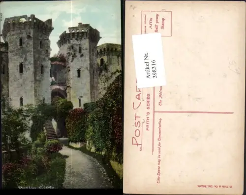 398316,Wales Monmouthshire Raglan Castle Burg Ruine
