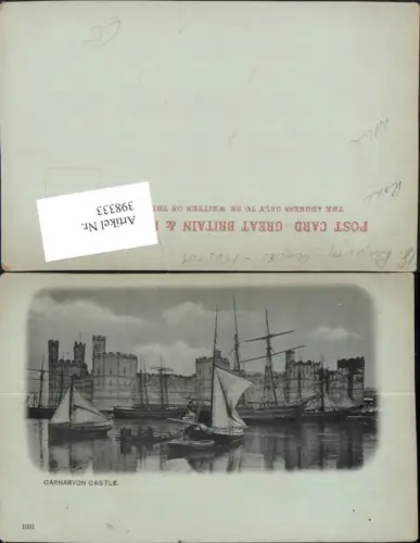 398333,Wales Carnarvon Caernarfon Castle Burg Segelschiffe Boote