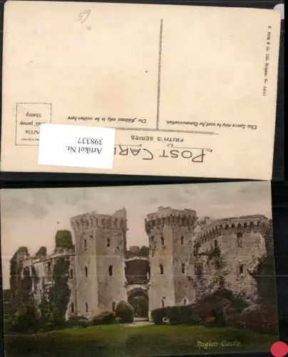 398337,Wales Monmouthshire Raglan Castle Burg Ruine