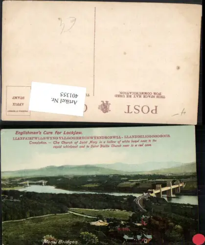 401355,Wales Menai Bridge Bridges Brücken