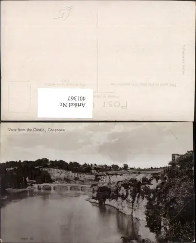 401367,Wales Chepstow View from the Castle Fluss Brücke